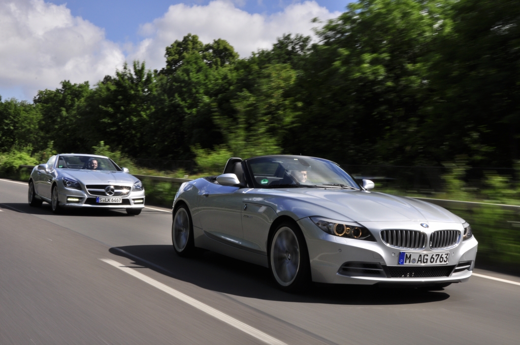 Roadster-Vergleich: Mercedes SLK 350 gegen BMW Z4 35i und Mazda MX-5