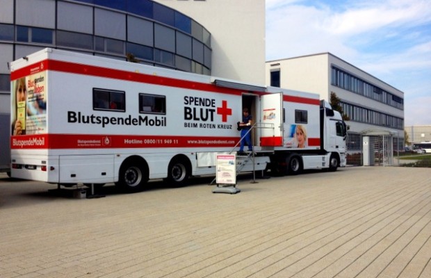 Blutspende-Aktion im Evobus-Werk Neu-Ulm
