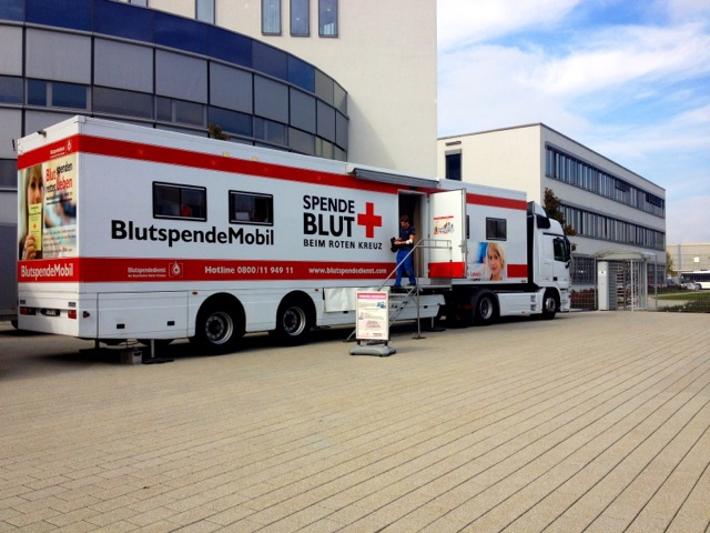 Blutspende-Aktion im Evobus-Werk Neu-Ulm