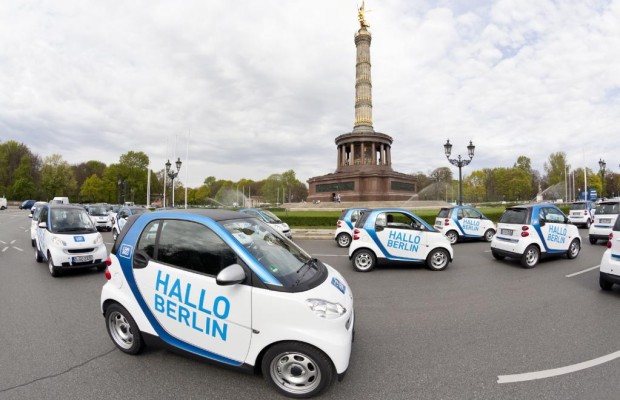 Car2go unterhält 2650 Mietwagen in fünf Städten