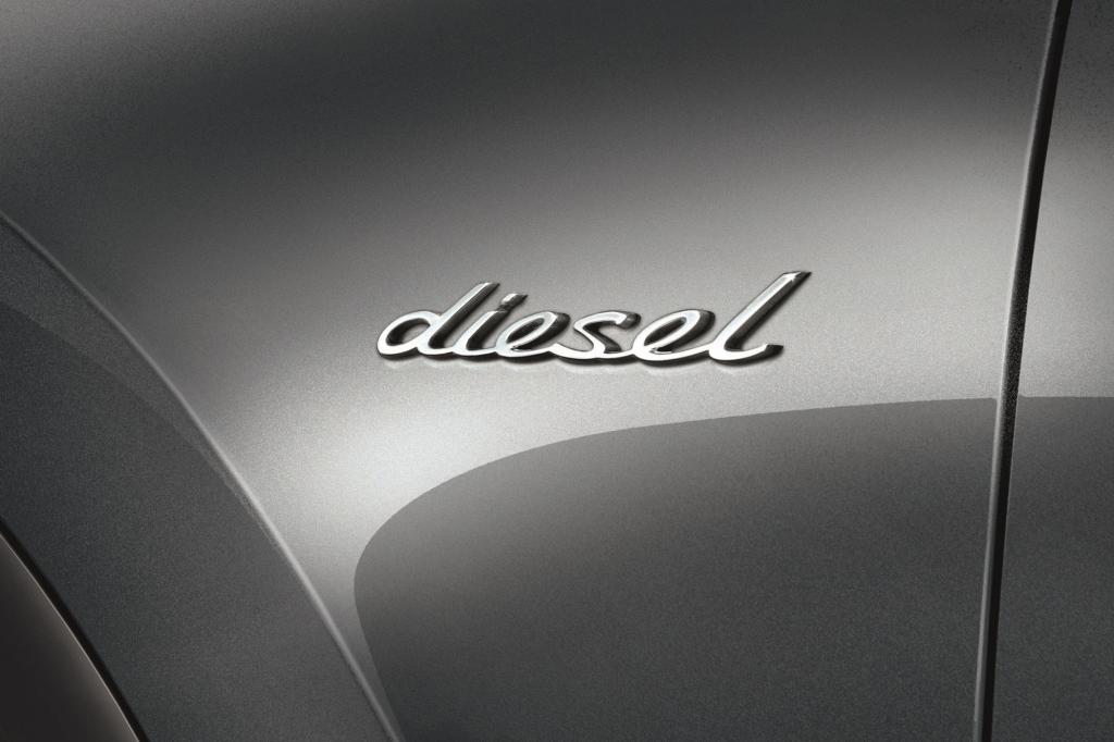 Das Diesel-Emblem ist für Porsch immer noch ungewohnt