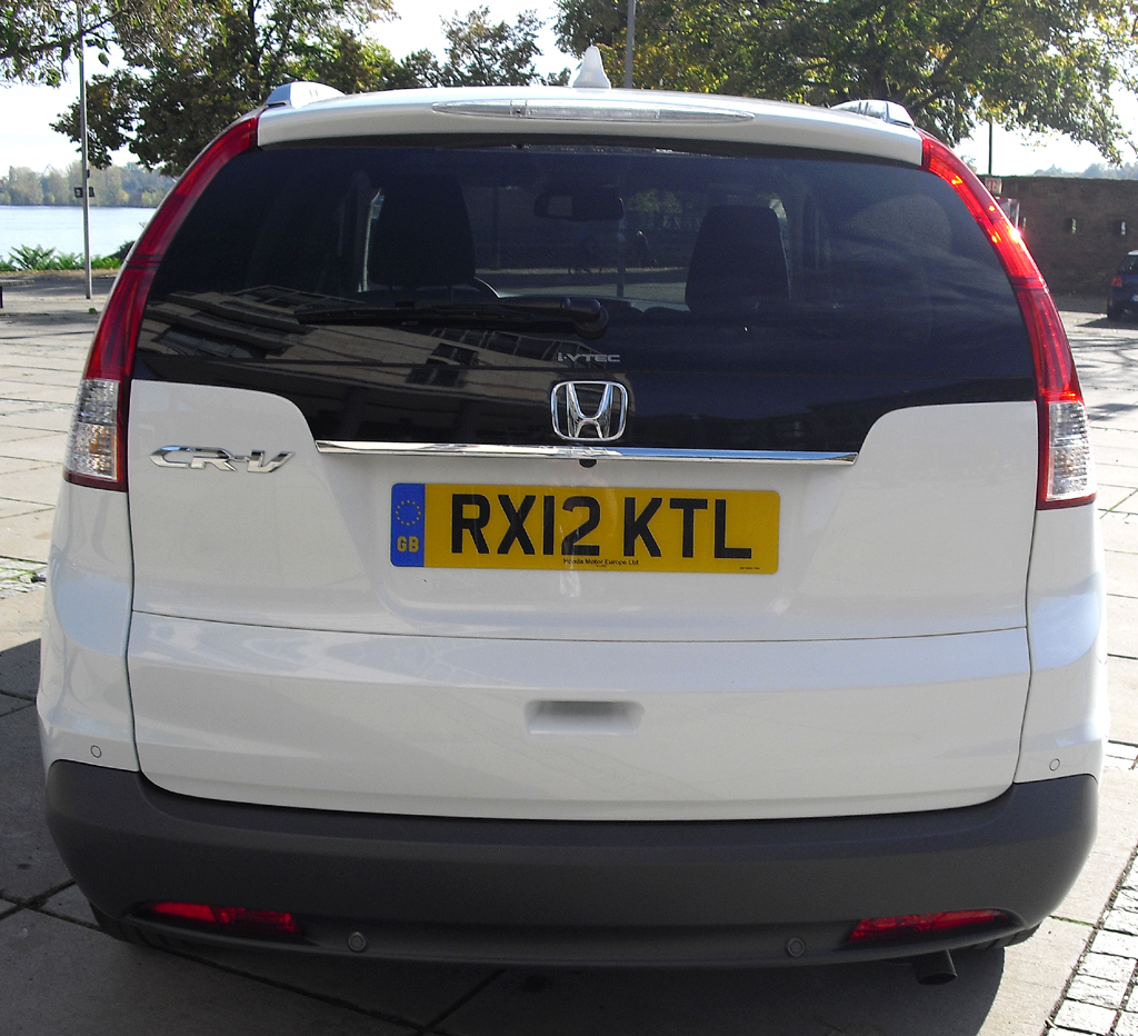 Honda CR-V: Blick auf die Heckpartie. 