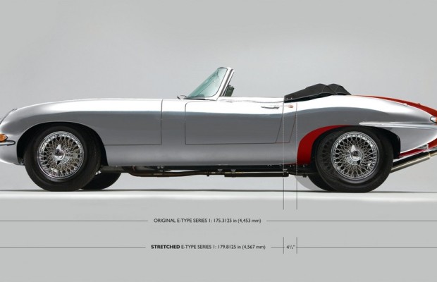 Jaguar E-Type Series 1  um 11,5 Zentimeter verlängert