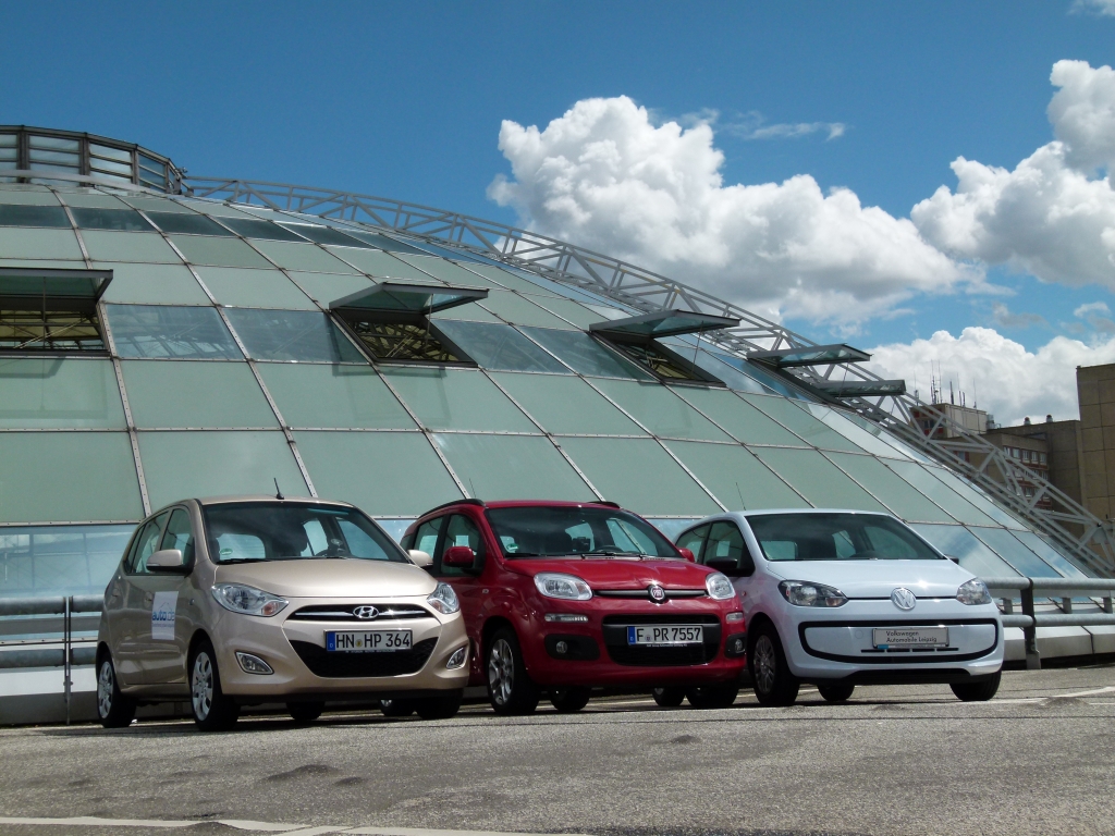 Kleinwagentest - Hyundai i10, Fiat Panda, VW up!