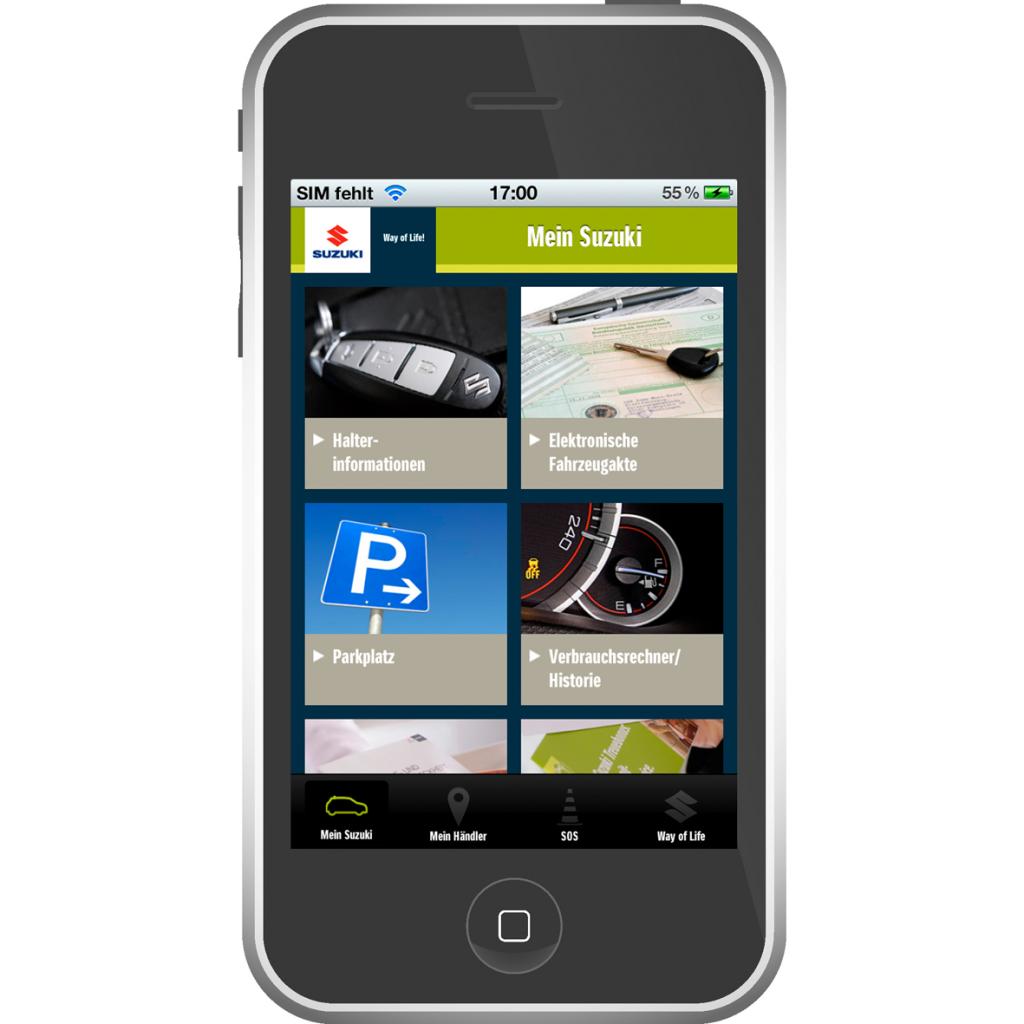 Kostenlose Service-App von Suzuki