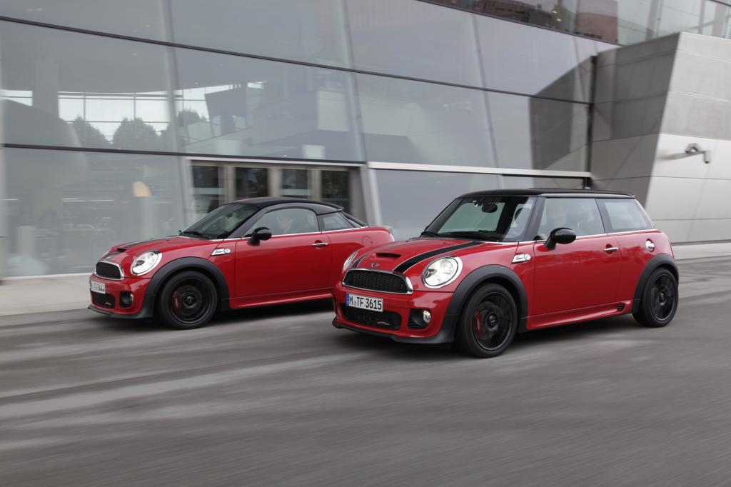 Mini Coupe und Hatchback unterscheiden sich nicht nur äußerlich