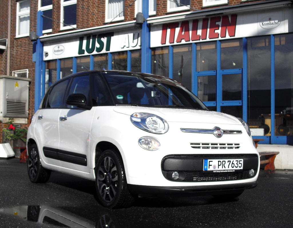 Mit gestreckte Knuffigkeit Lust auf Italien: Fiats neuer 500L. 