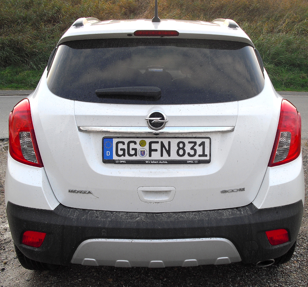 Opel Mokka: Hinter der Heckklappe passen 356 bis 1372 Liter Gepäck ins Stauabteil. 