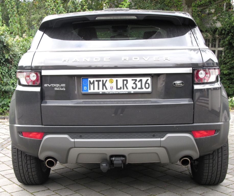 Range Rover Evoque: Blick auf die Heckpartie.