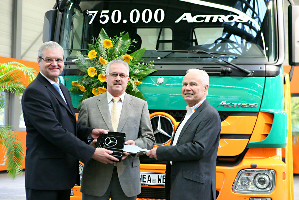 750 000ster Mercedes-Benz Actros ausgeliefert