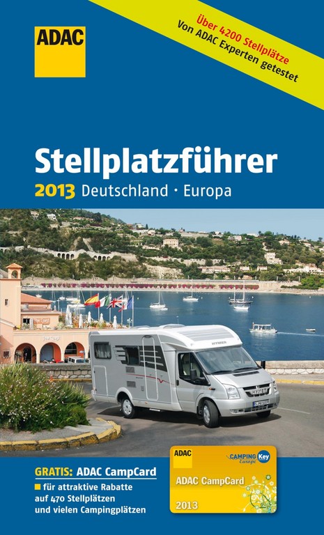 ADAC veröffentlicht Stellplatzführer 2013