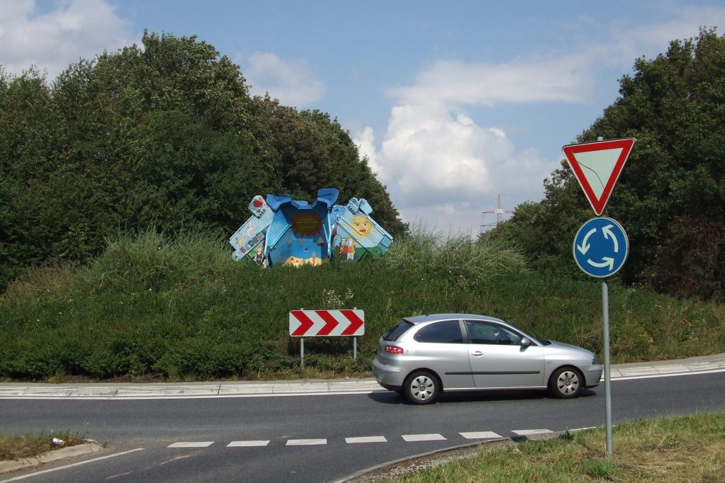 Auch im Kreisverkehr gilt zuweilen 