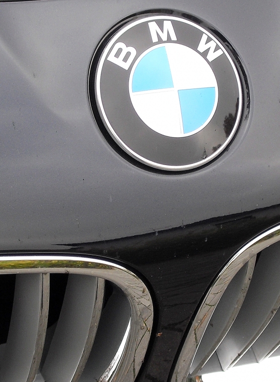 BMW M550d xDrive: Das Markenlogo sitzt vorn oberhalb der Doppelniere.