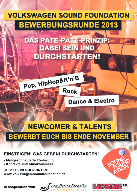 Bewerbungen für Volkswagen-Sound-Foundation möglich