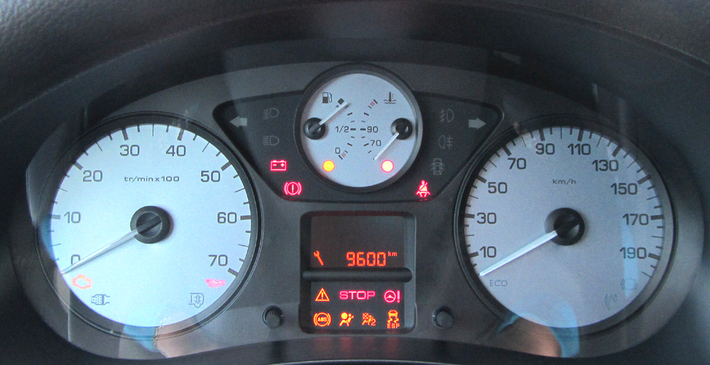 Citroën Berlingo: Blick durch den Lenkradkranz auf die Rundinstrumentierung. 
