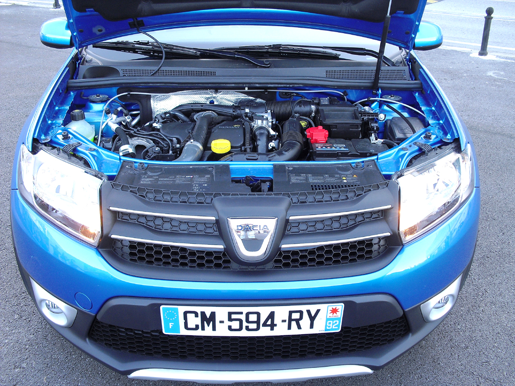 Dacia Sandero Stepway: Blick unter die Haube. Zwei Motorisierungen stehen zur Wahl. 