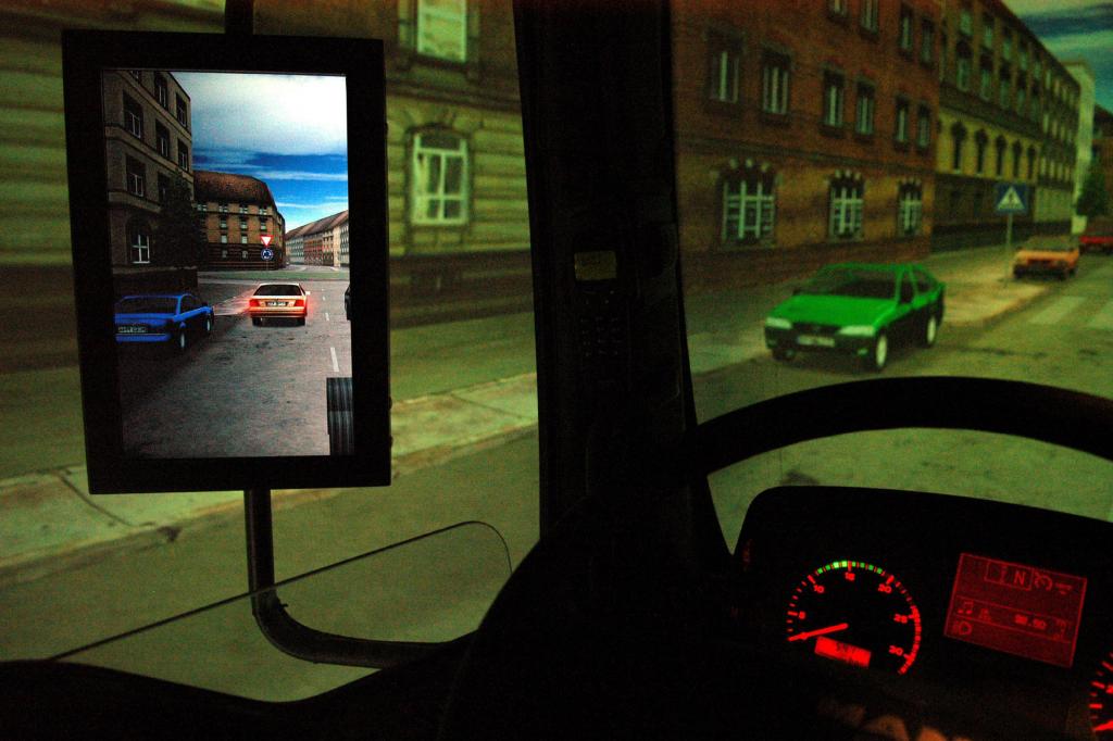 Geübt wird auch im Simulator