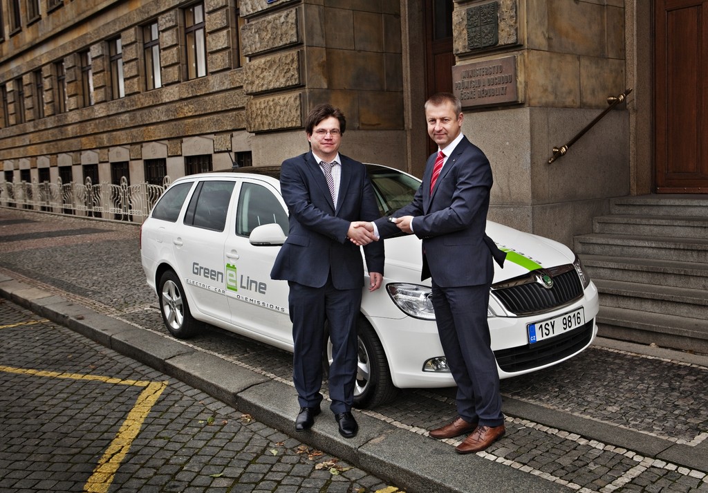 Handelsministerium fährt Skoda Octavia Green E Line