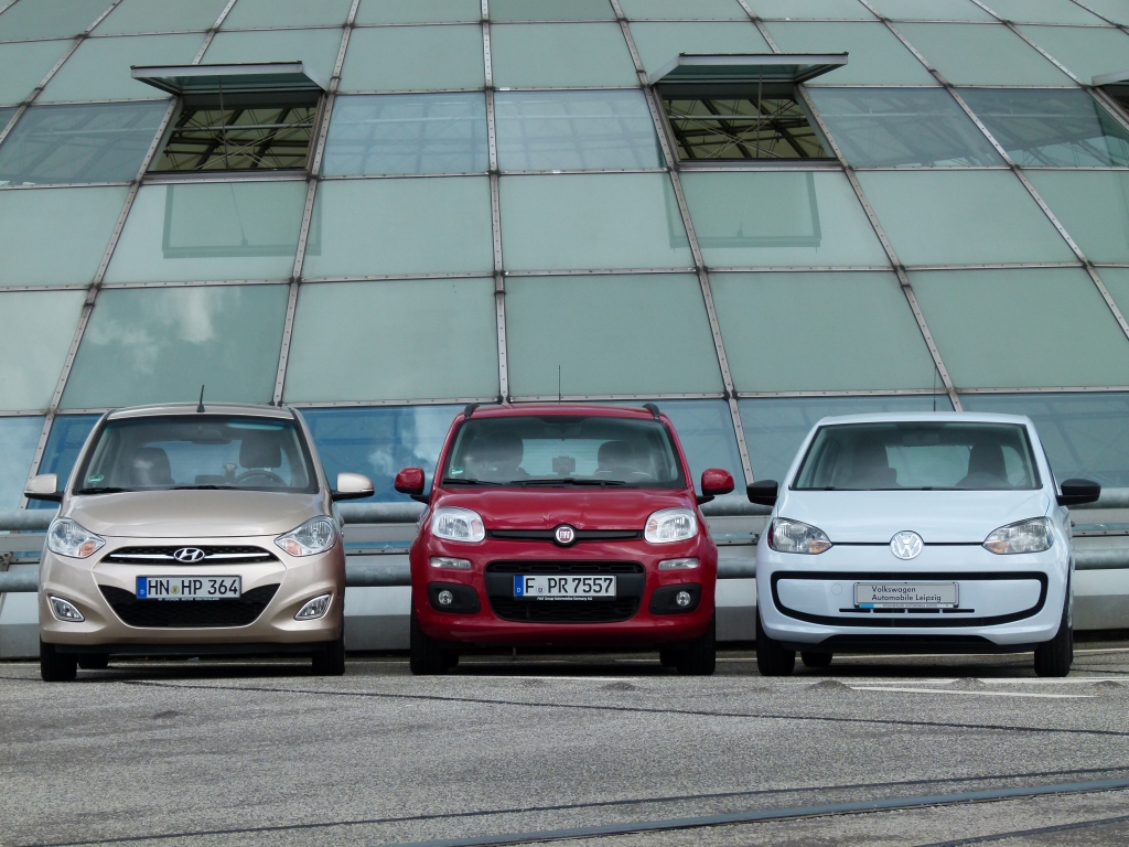 Kleinwagentest - Hyundai i10, Fiat Panda, VW up!