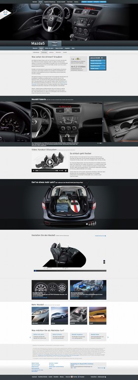 Mazda.de in neuem Design