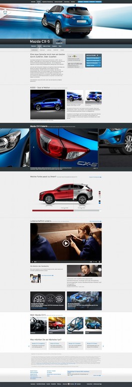 Mazda.de in neuem Design