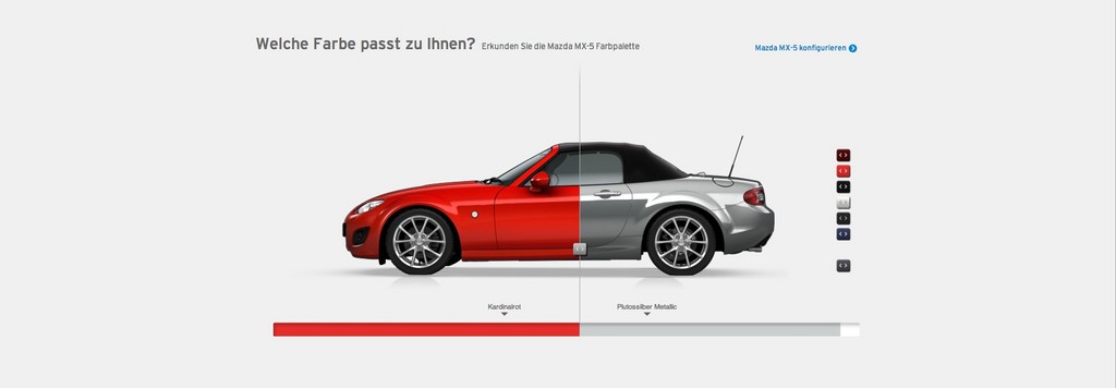 Mazda.de in neuem Design