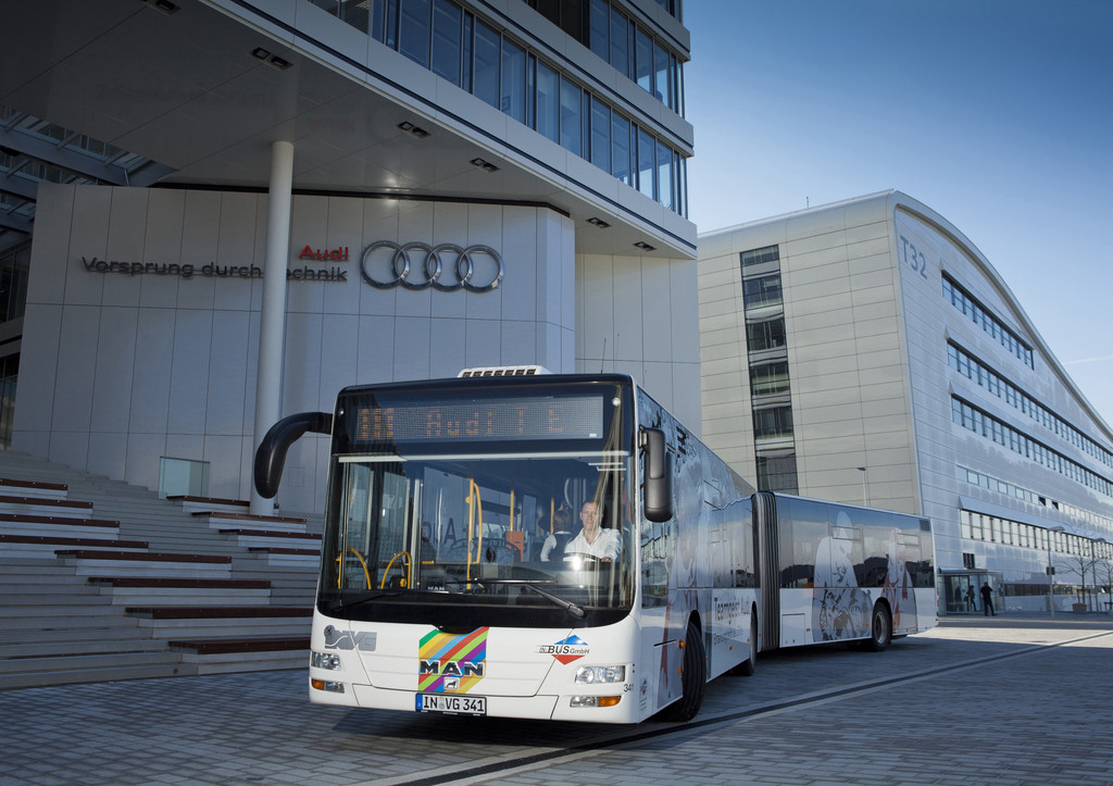 Schnellbus verbindet Ingolstädter Nordbahnhof mit Audi