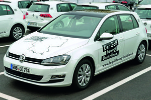 VW Golf Testfahrten in Leipzig, Stuttgart, Ludwigsburg und Zwickau
