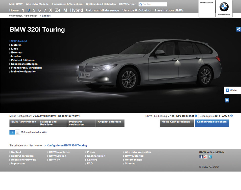 BMW hat neuen Internetauftritt