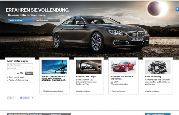 BMW hat neuen Internetauftritt