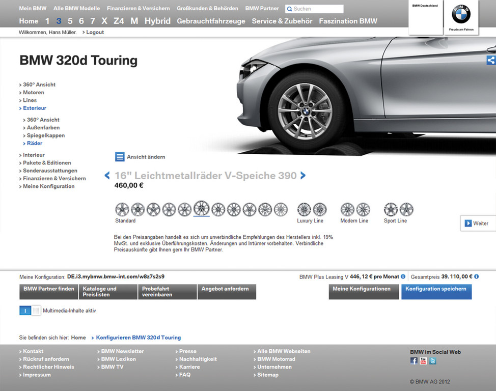 BMW hat neuen Internetauftritt
