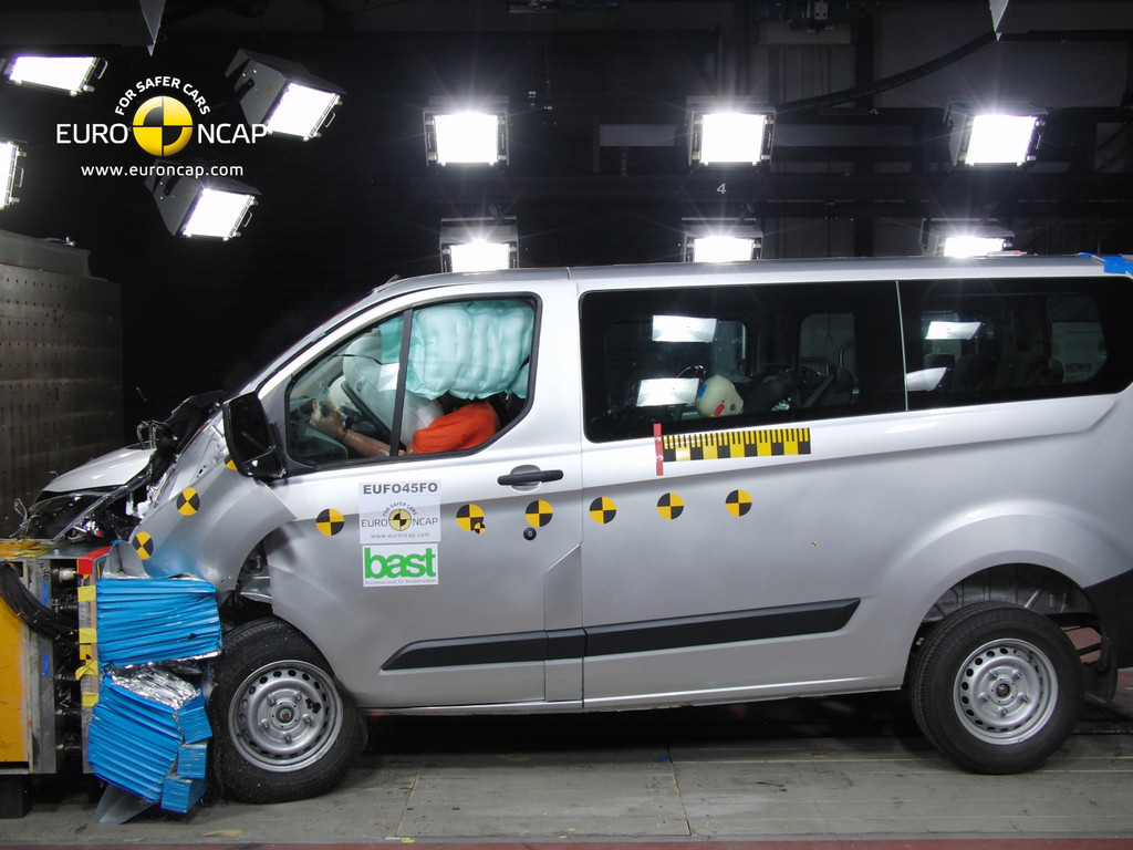 Crashtest: Ford Transit Custom als einziger mit fünf Sternen