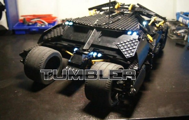 Der Batman Tumbler als ausgetüfteltes Lego-Mobil - Bild: Youtube
