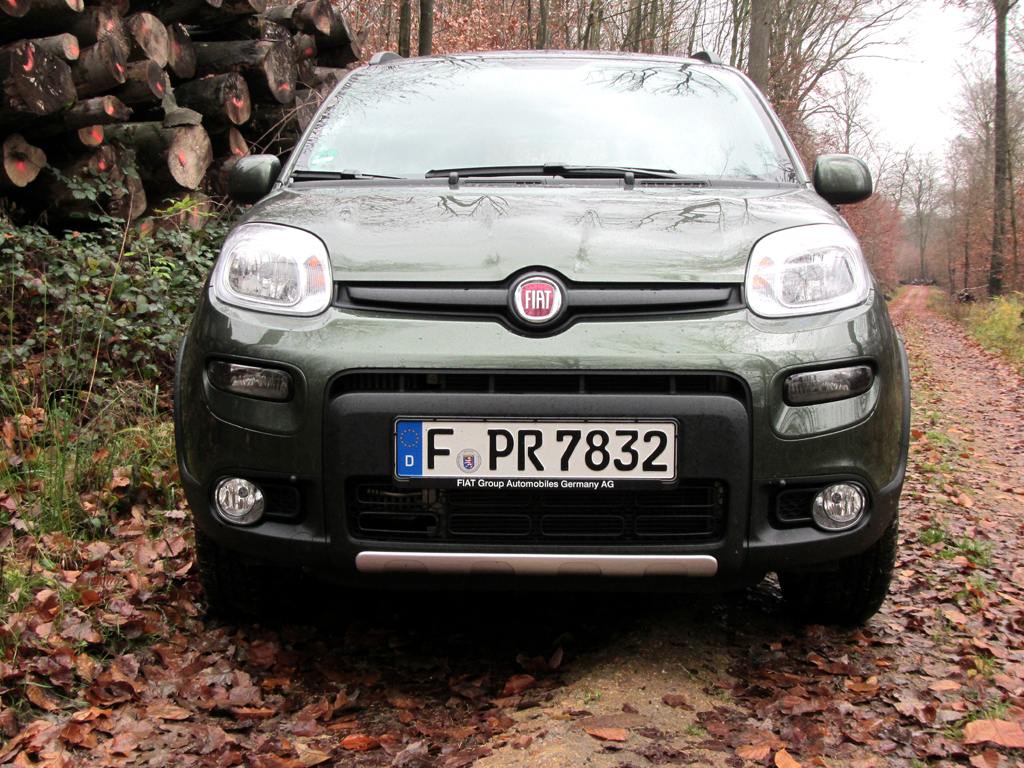 Fiat Panda 4x4: Blick auf die Frontpartie. 