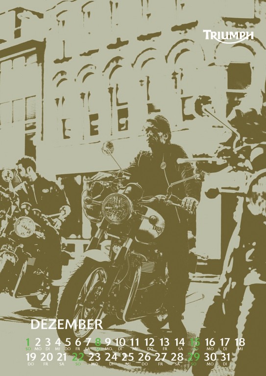 Künstlerischer Kalender von Triumph