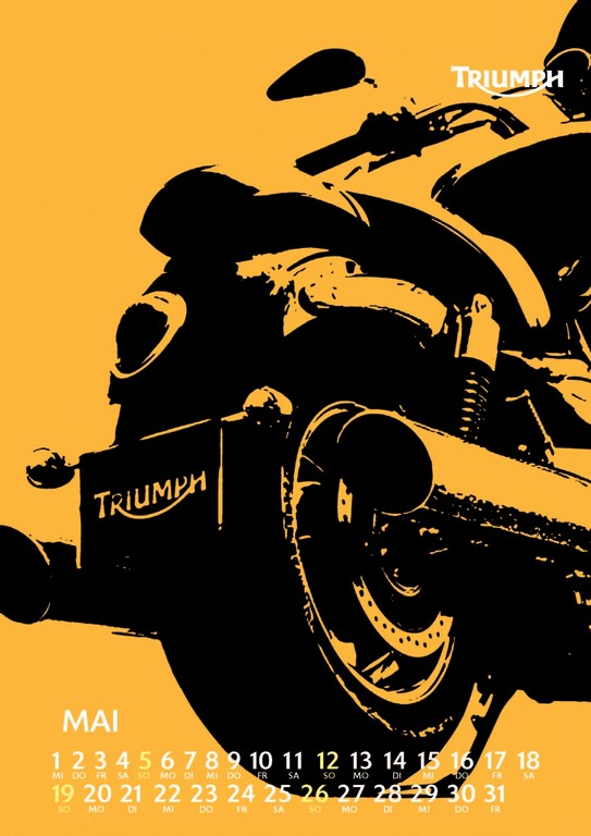 Künstlerischer Kalender von Triumph