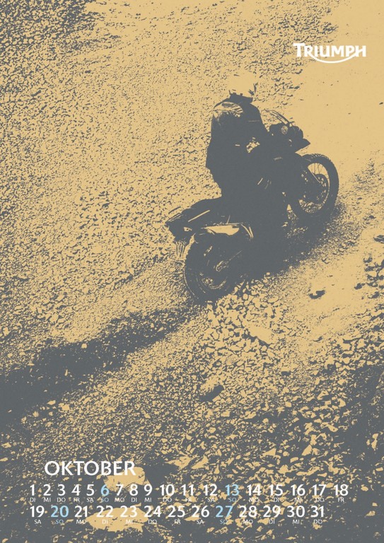 Künstlerischer Kalender von Triumph