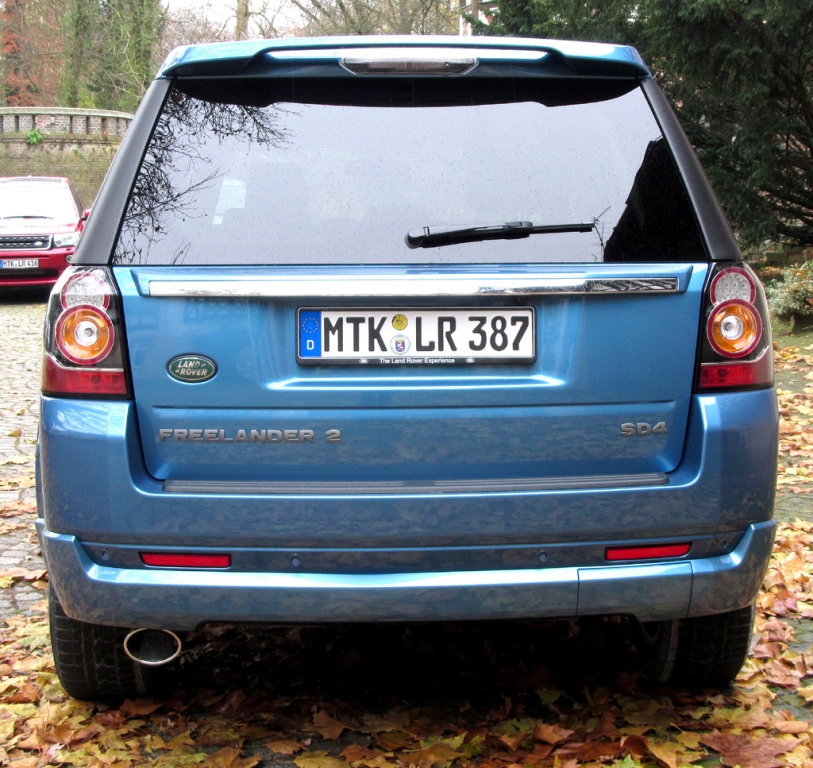 Land Rover Freelander: Blick auf die Heckpartie.