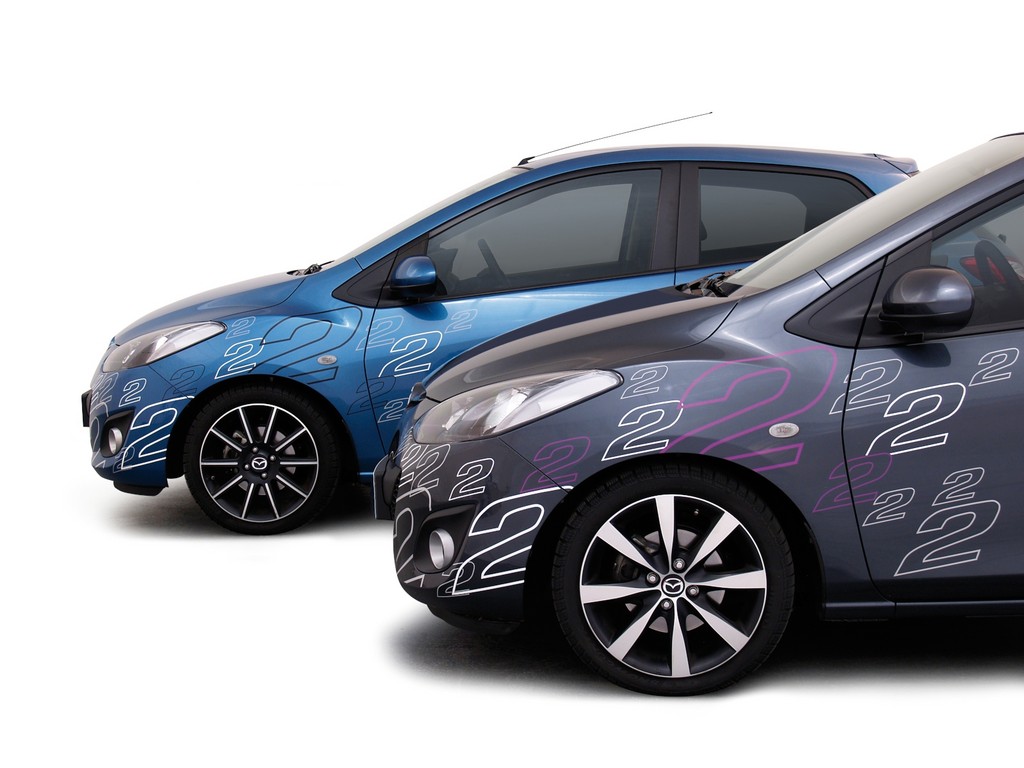 Mazda bietet Foliendesign für den Mazda2