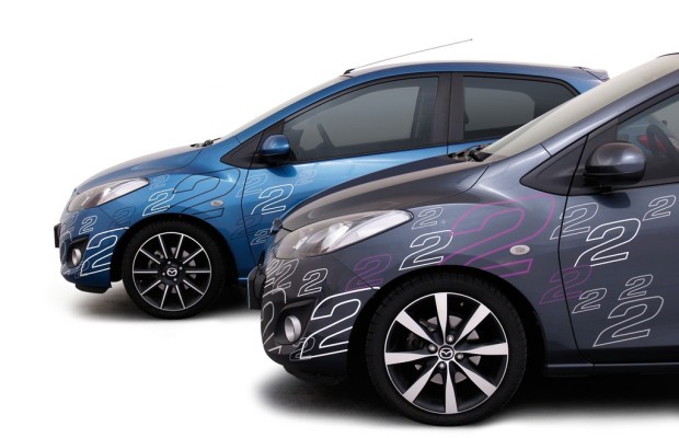 Mazda bietet Foliendesign für den Mazda2