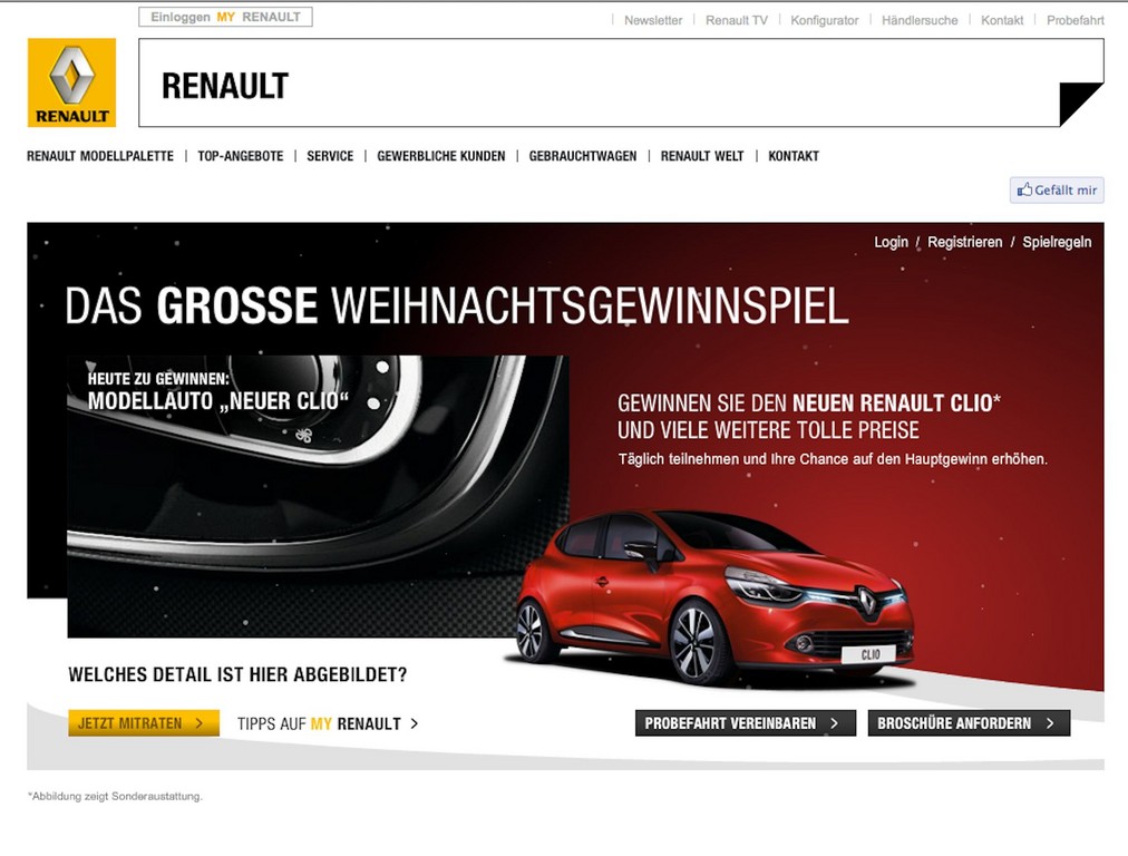 Renault verlost einen Clio