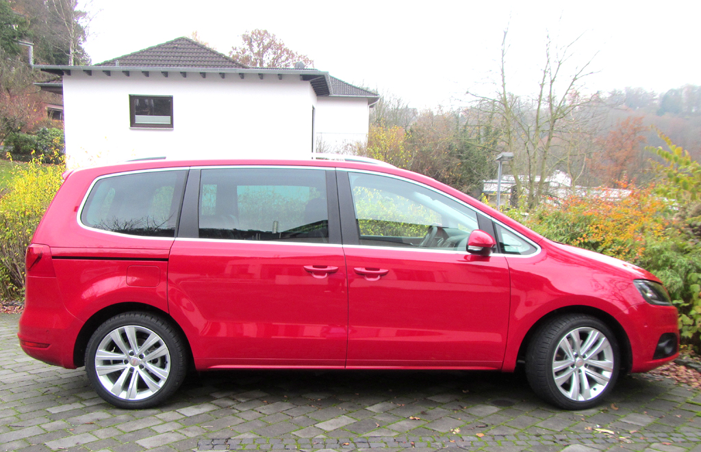 Seat Alhambra: Und so sieht die Großraumlimousine von der Seite aus.