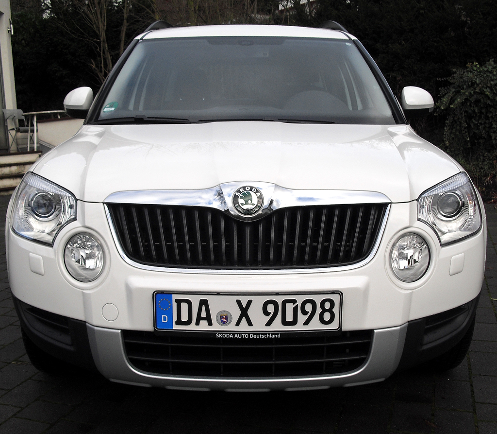 Skoda Yeti: Blick auf die Frontpartie. 