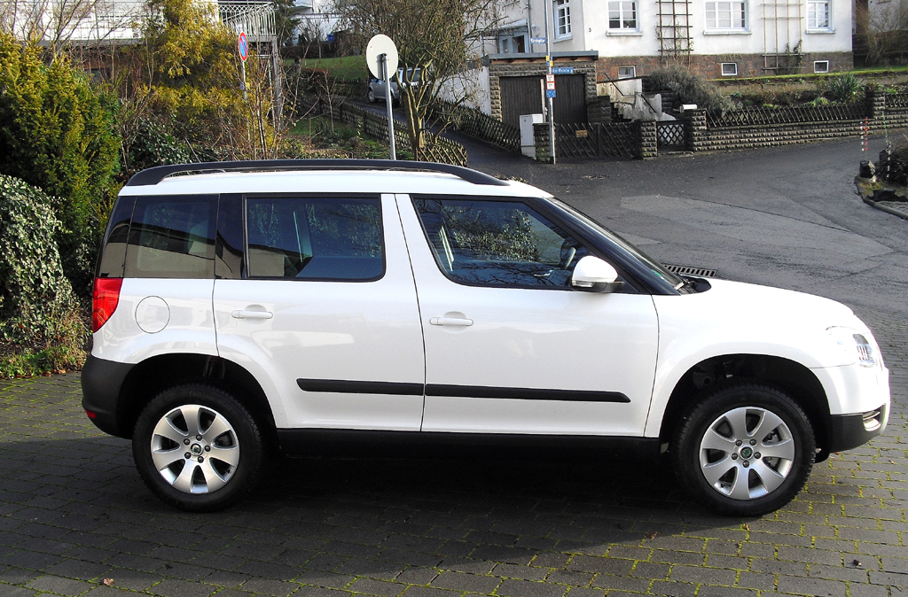 Skoda Yeti: Und so sieht das kompakte SUV-Modell von der Seite aus.