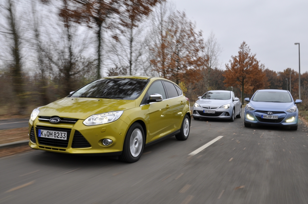 Vergleich Ford Focus, Opel Astra, Hyundai i30 - Zwischen Spaß und Vernunft