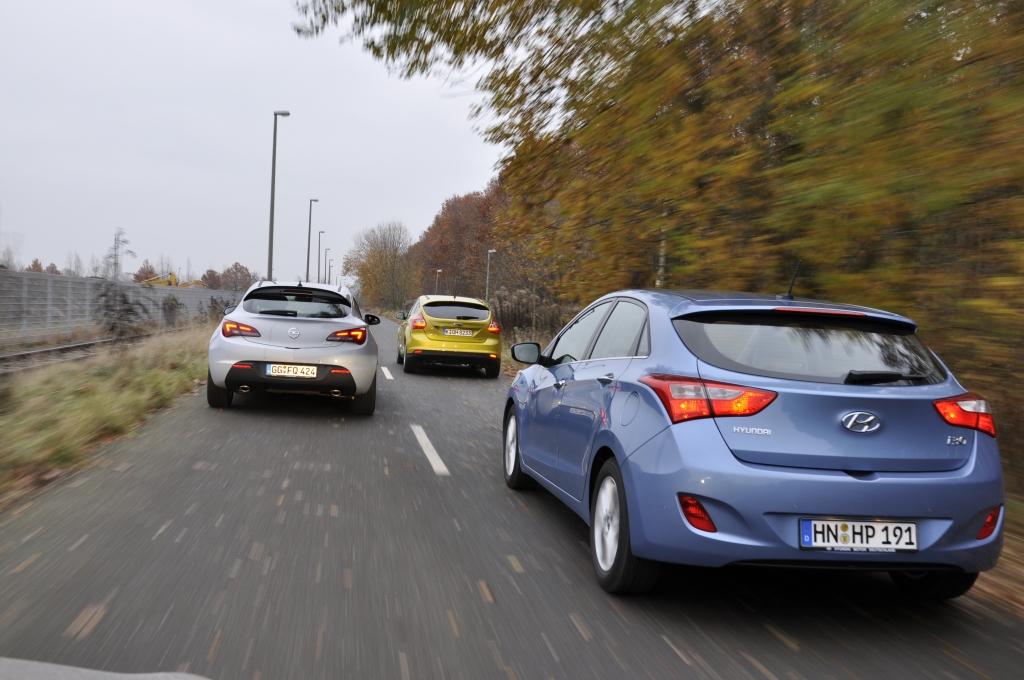 Vergleich Ford Focus, Opel Astra, Hyundai i30 - Zwischen Spaß und Vernunft