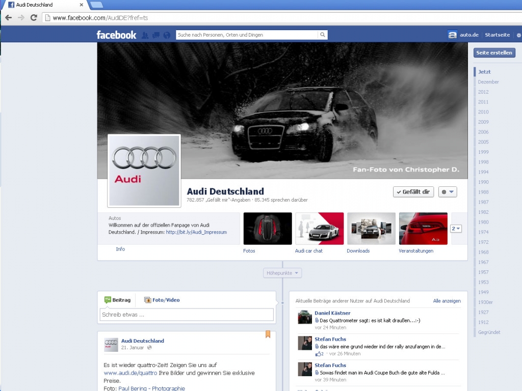 Analyse: Automobilmarken in Social-Media