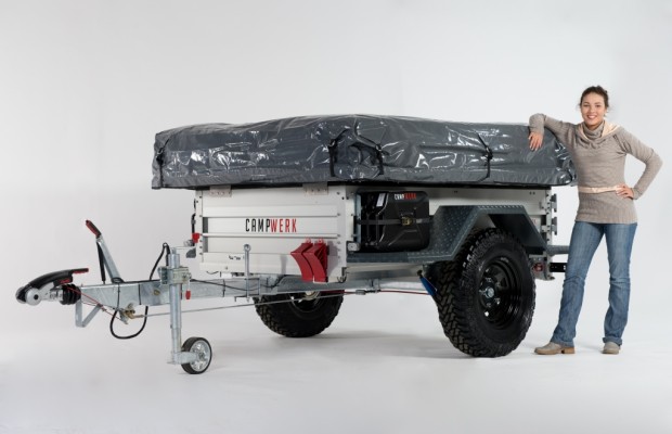 CMT Stuttgart 2013: Campwerk Offroad2-Anhänger, Küche und Zelt