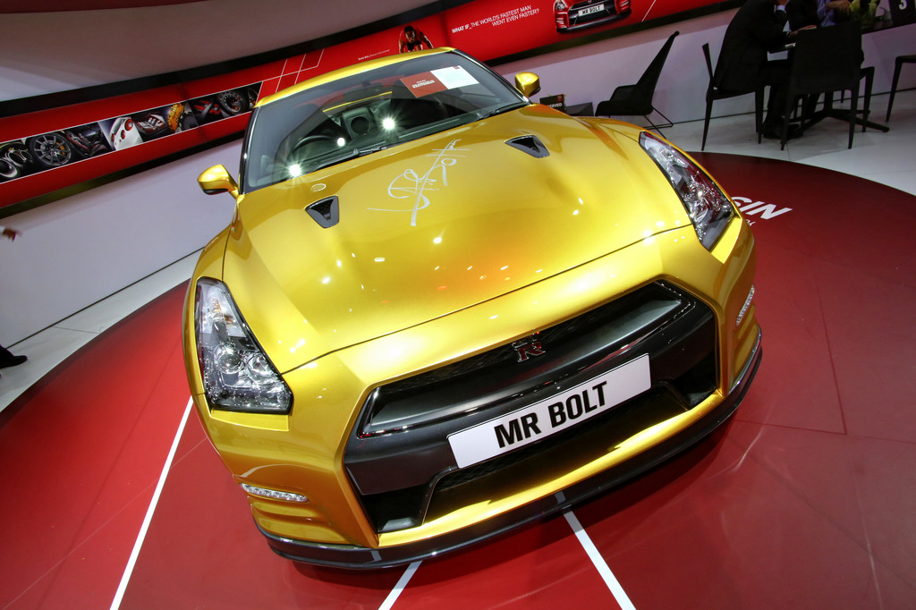 Detroit 2013: Nissan Usain Bolt Gold GT-R