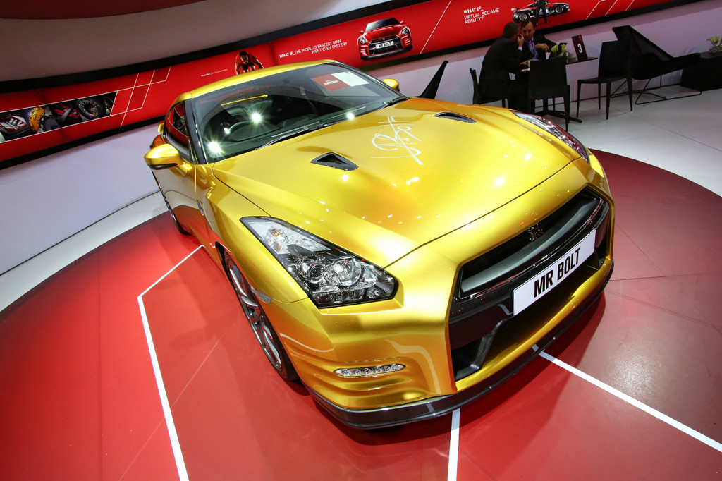 Detroit 2013: Nissan Usain Bolt Gold GT-R